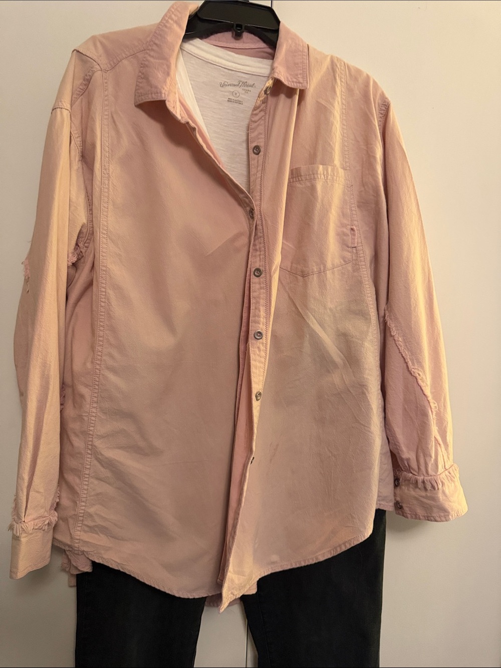 Free People Oxford Dreams Shirt in Silverberry Combo